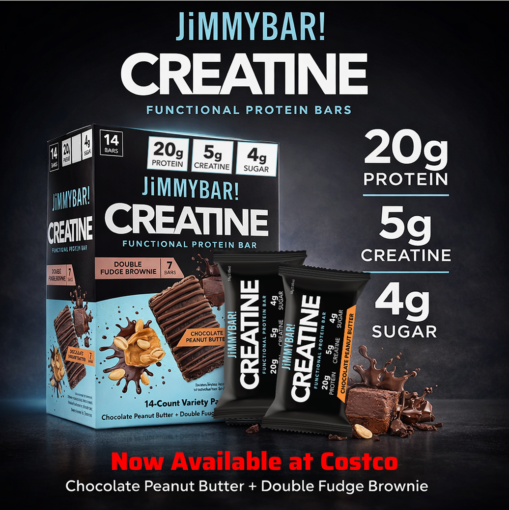 JiMMYBAR! Brings America's First Creatine Protein Bar to Costco Warehouses Nationwide