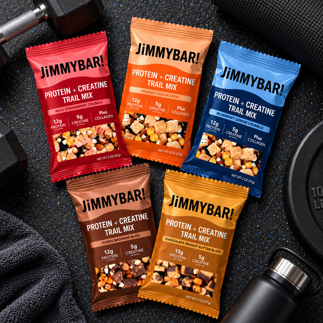 Creatine You Can Snack On: JiMMYBAR! Launches the World’s First Creatine + Protein Trail Mix