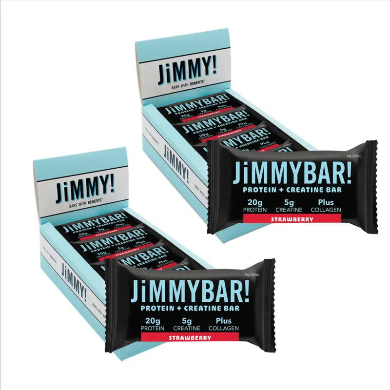 STRAWBERRY PROTEIN + CREATINE BAR (with Collagen)