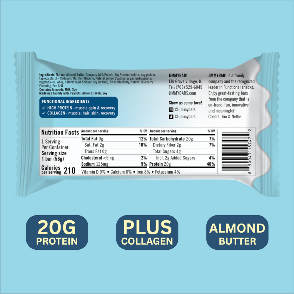 NEW Blueberry Lemon Muffin - Collagen Functional Protein Bar
