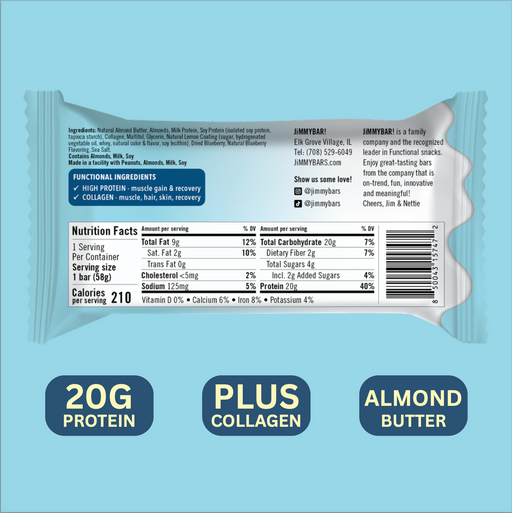 NEW Blueberry Lemon Muffin - Collagen Functional Protein Bar