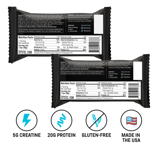 Creatine JiMMYBAR! Protein Variety Pack