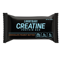 NEW JiMMYBAR! Creatine Chocolate Peanut Butter Protein Bar