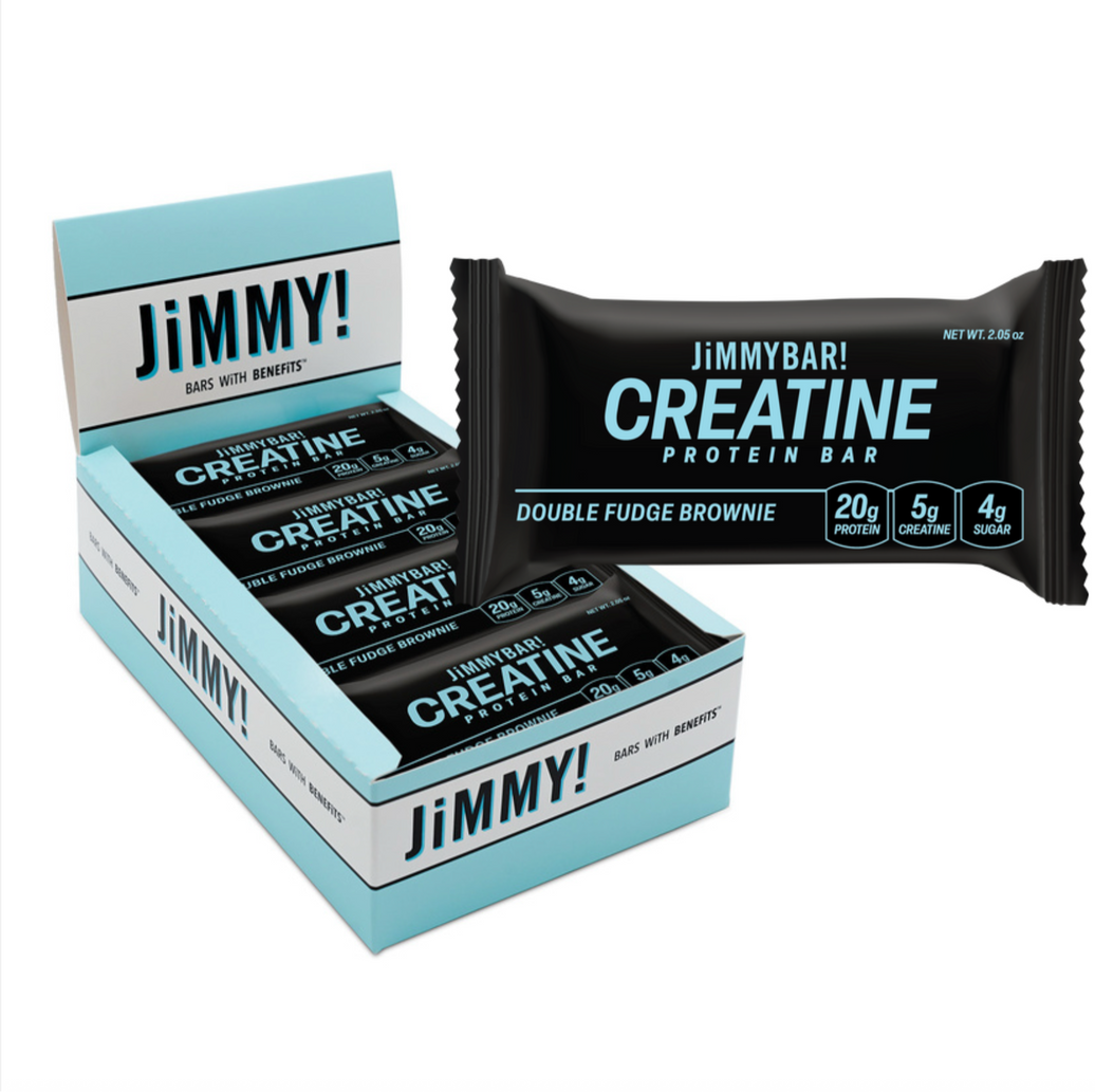 NEW JiMMYBAR! Creatine Double Fudge Brownie