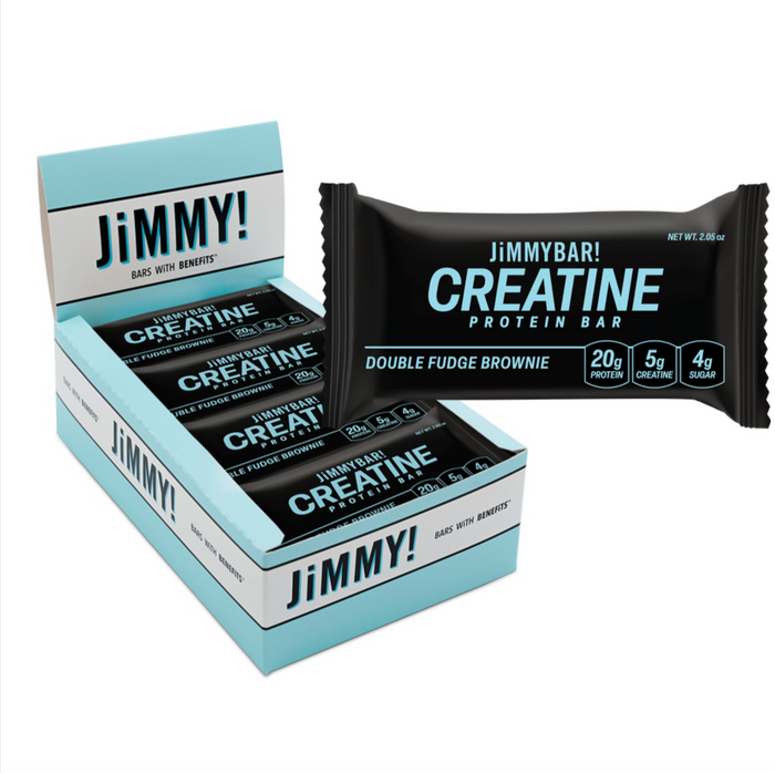 NEW JiMMYBAR! Creatine Double Fudge Brownie