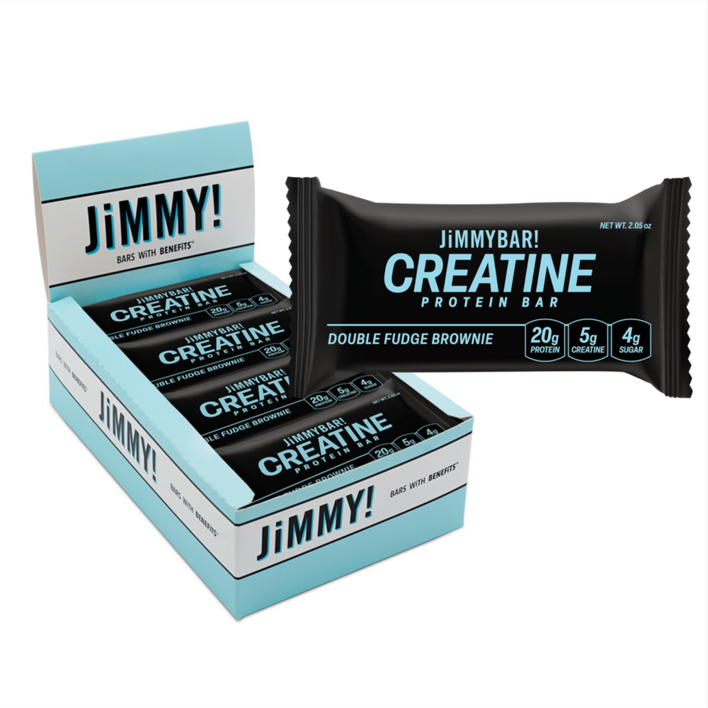 NEW JiMMYBAR! Creatine Chocolate Peanut Butter Protein Bar