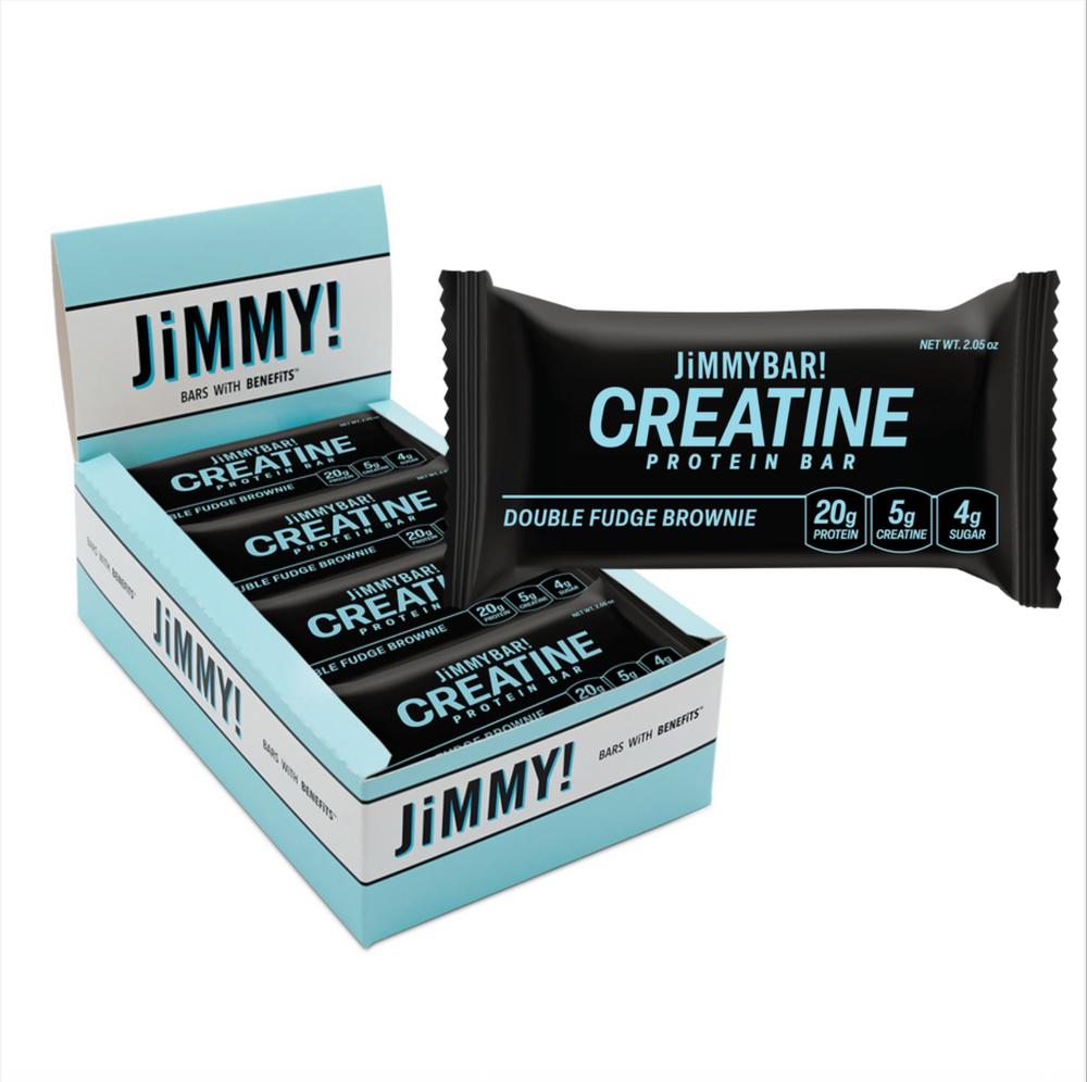 NEW JiMMYBAR! Creatine Chocolate Peanut Butter Protein Bar