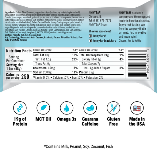 Wake & Focus Sea Salt Caramel Cookies 'n Cream