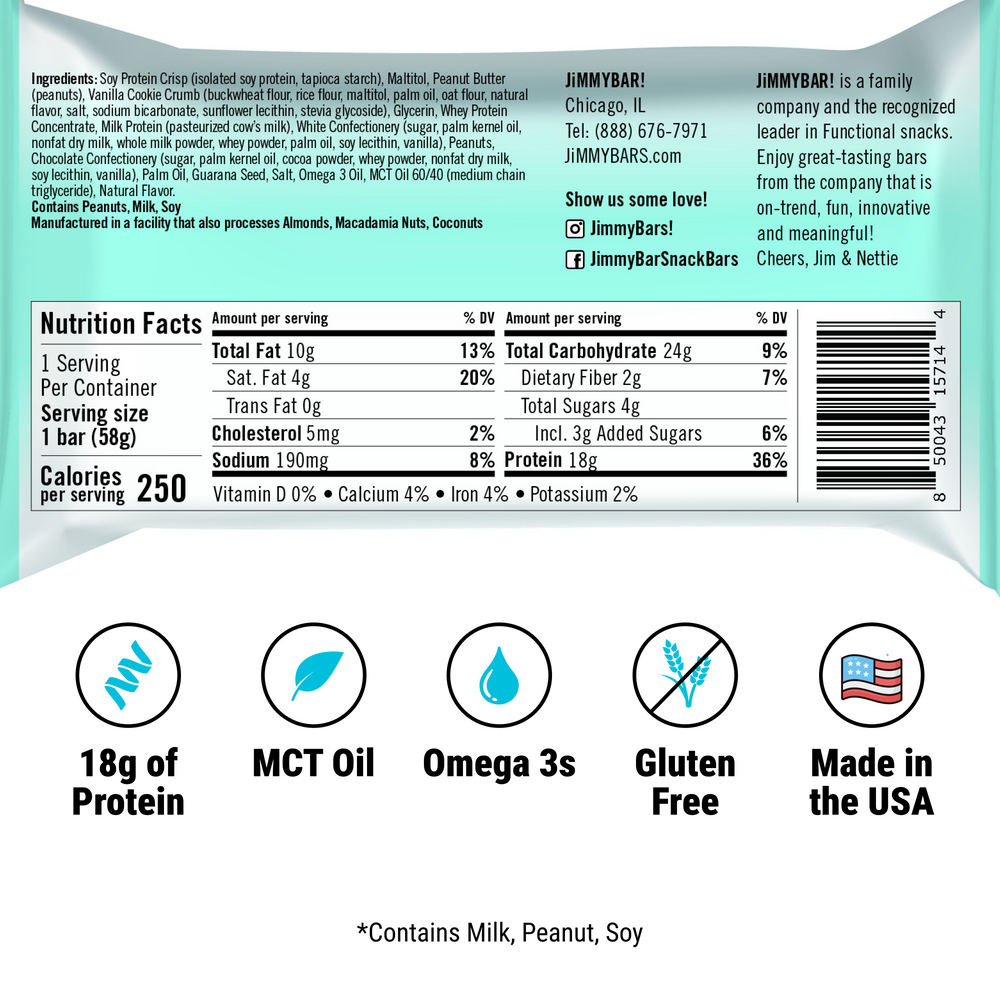 Wake & Focus Golden Vanilla Cookies 'n Cream