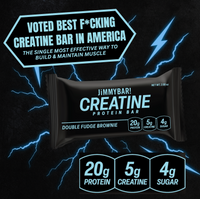 NEW JiMMYBAR! Creatine Double Fudge Brownie