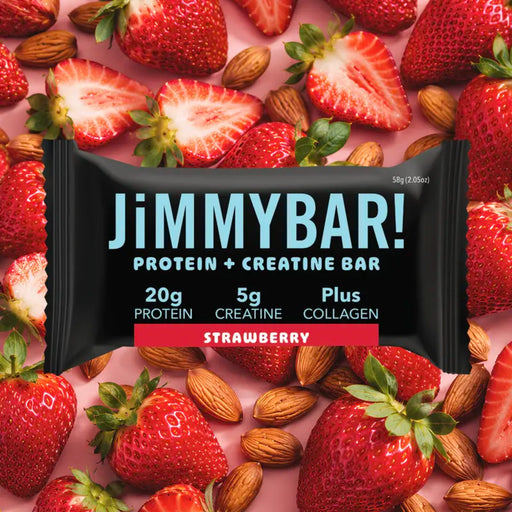 STRAWBERRY PROTEIN + CREATINE BAR (with Collagen)